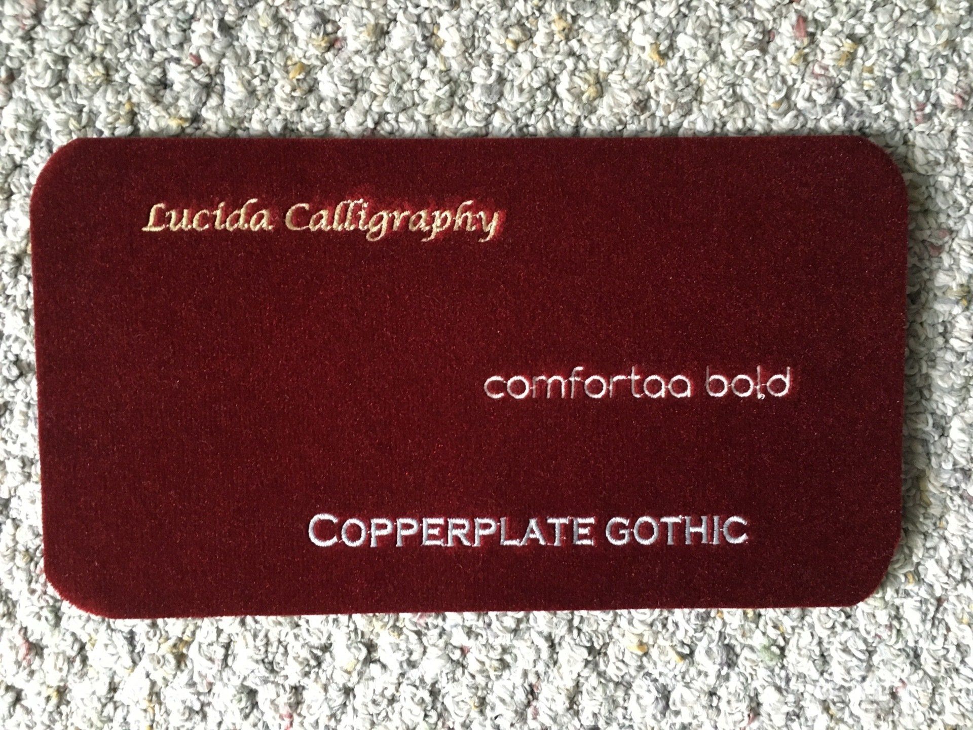 Embroidery Font Choices and Sizes - Pattrick's Magical Mats