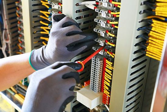 Electrician Fixing Control Panel — Cape Coral, FL — Always Affordable Electric Electrician Fixing Control Panel — Cape Coral, FL — Always Affordable Electric