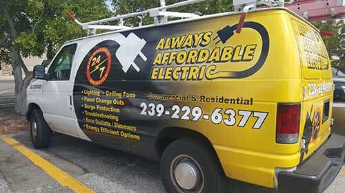 Company Truck — Cape Coral, FL — Always Affordable Electric Company Truck — Cape Coral, FL — Always Affordable Electric