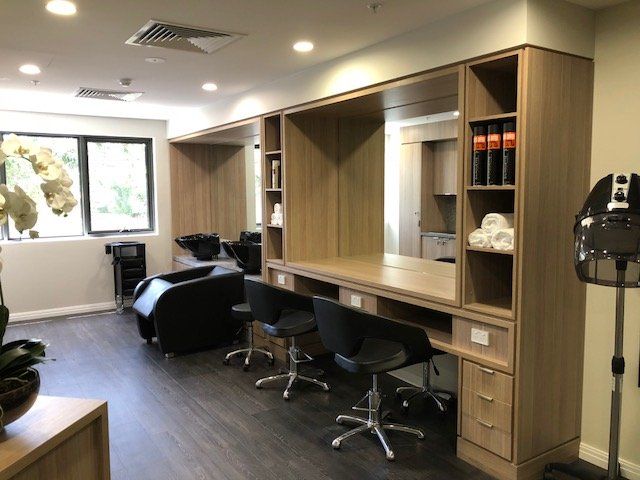 salon cabinets