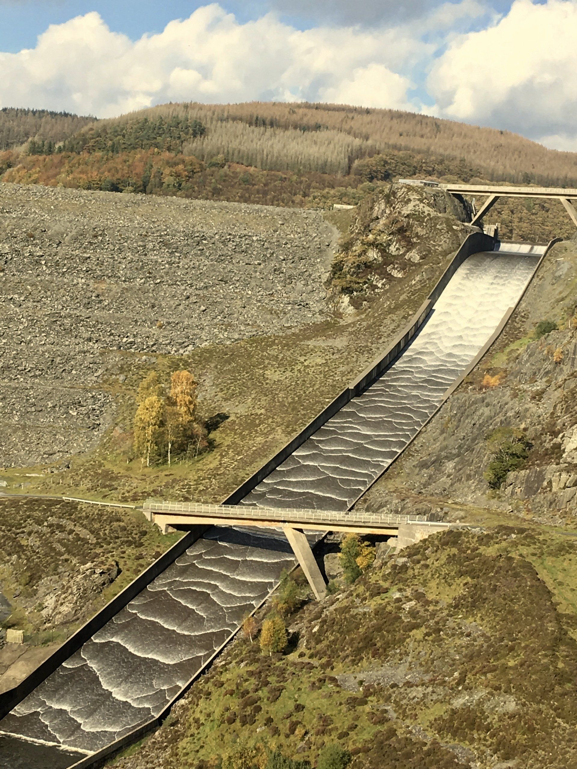 Llyn Brianne Dam Flow Away Carmarthenshire