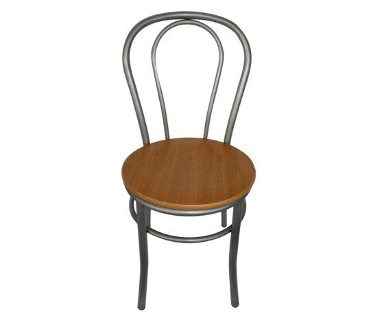 sedia per interno in legno e metallo