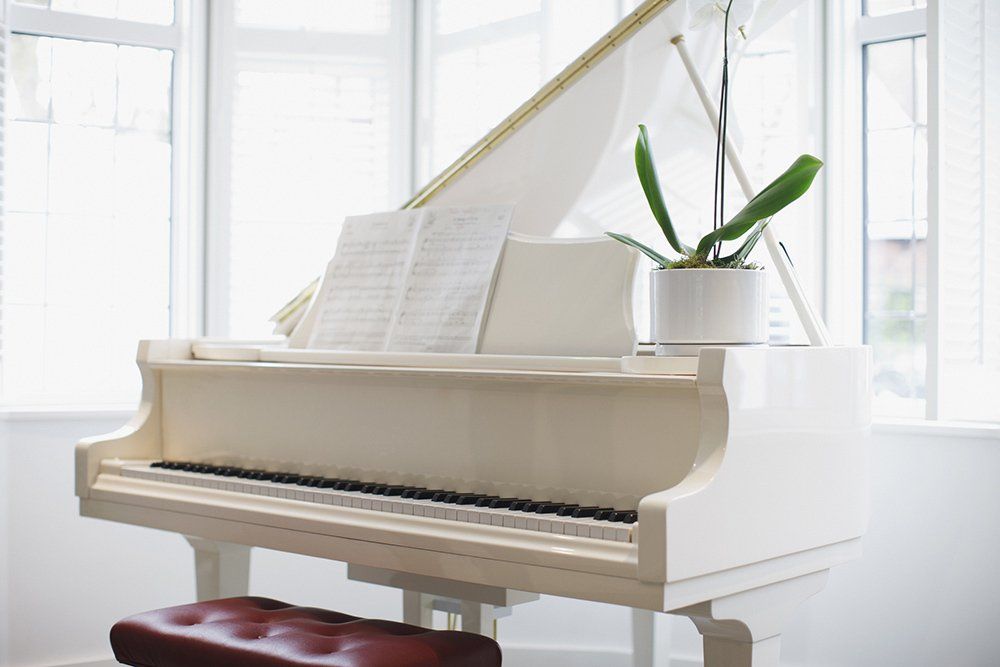 Elegant White Colored Piano — Lincolnton, NC — Karl Park Piano Tuning and Repair