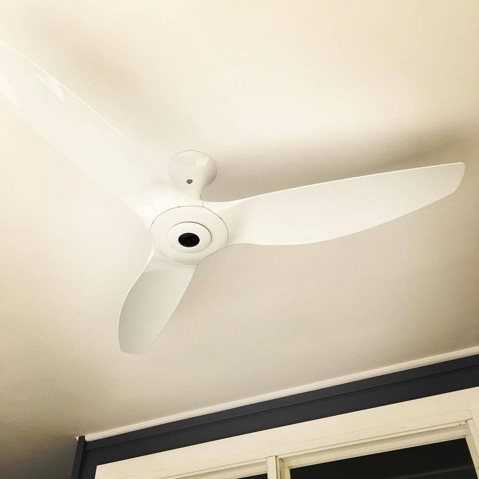 Newly Installed White Fan — Electrical Projects in Balgownie, NSW