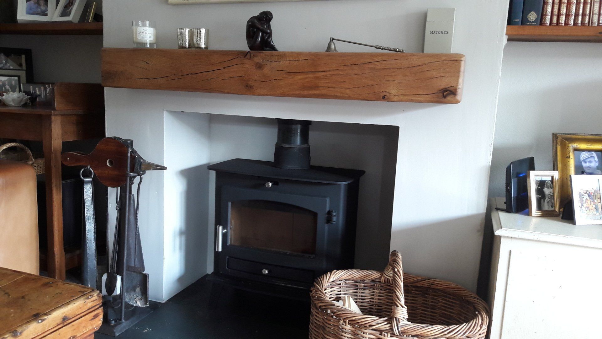 Avalon 5 Slimline typical installation with Mantel