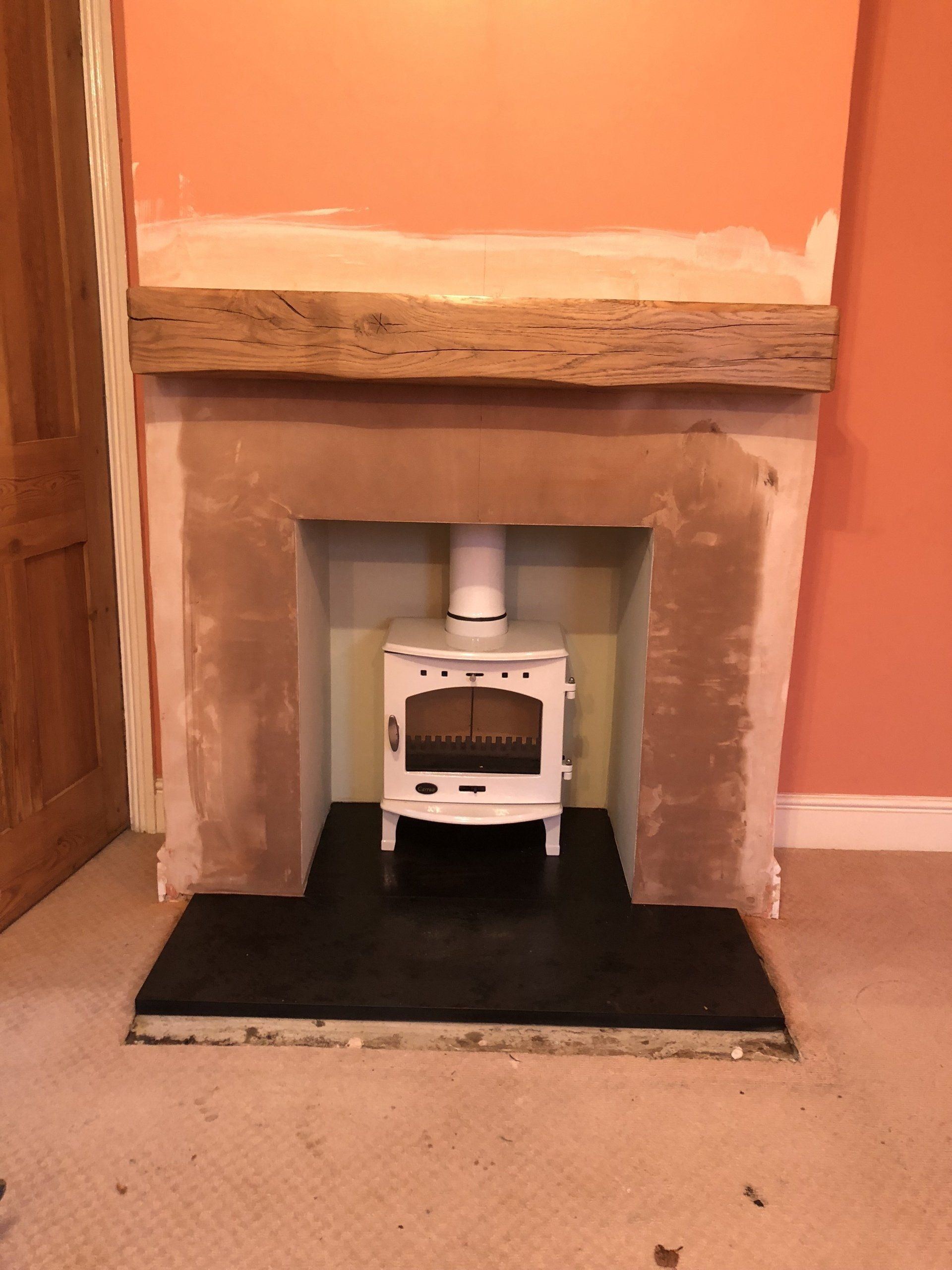 White Carron Stove