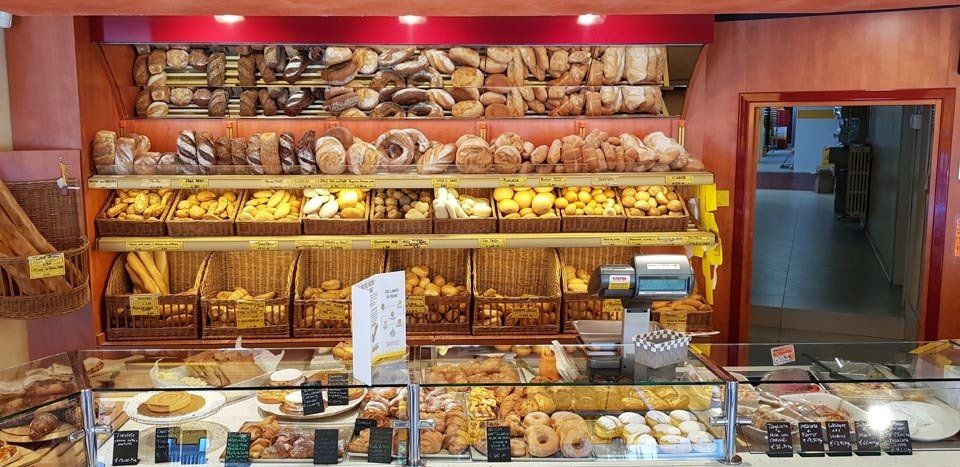 varietà mista di pani