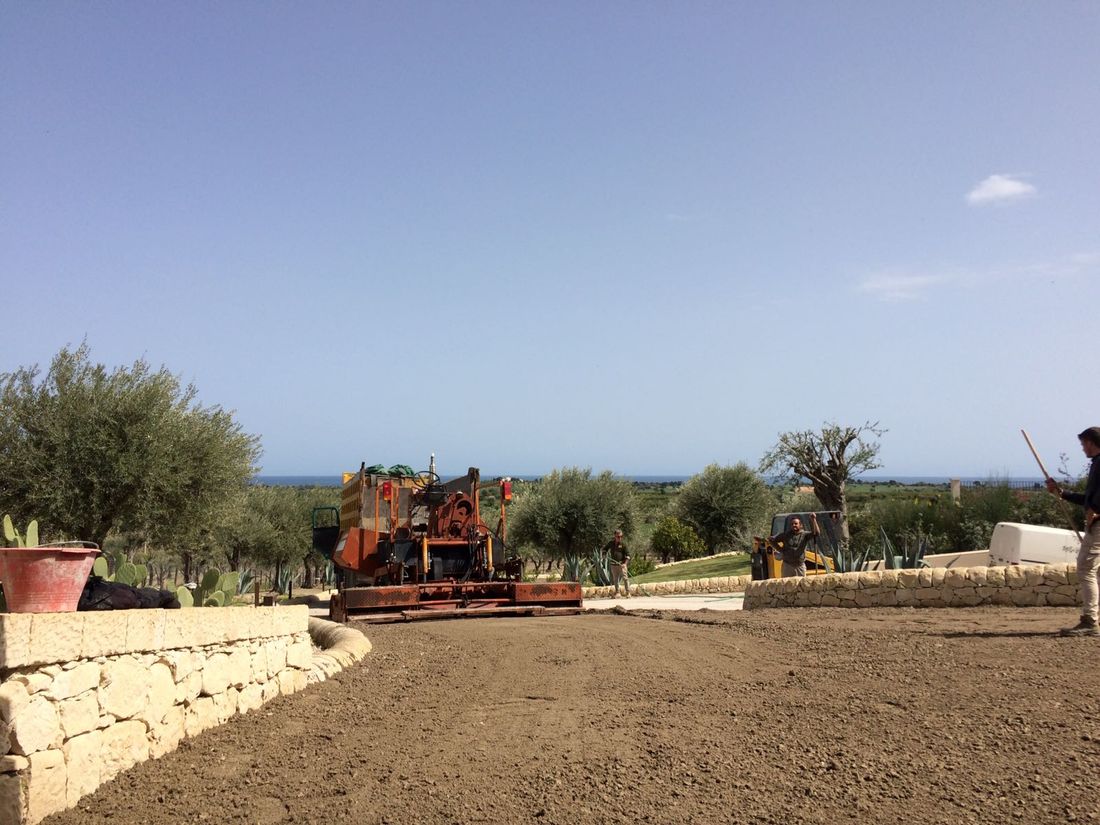 Sbancamento per strada