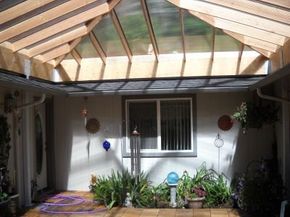 Patio attachment to house Patio attachment to house