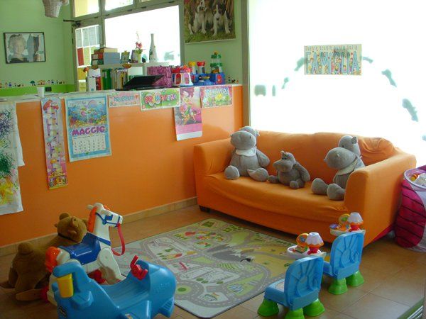 angolo giochi di un asilo nido