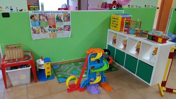 angolo gioco in un asilo nido