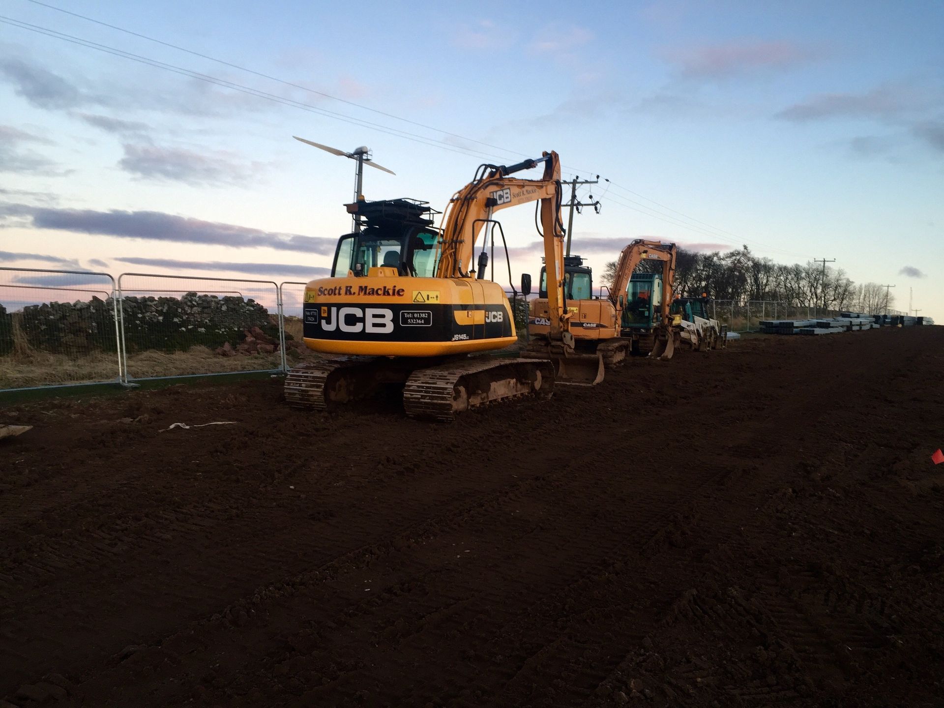 Yellow machinery