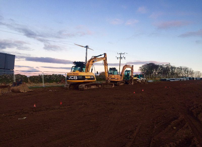 Getting ready for construction