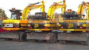 Groundworks machinery