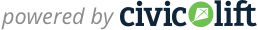The words powered by civic lift