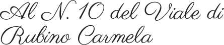 Al N. 10 del Viale di Rubino Carmela - Logo