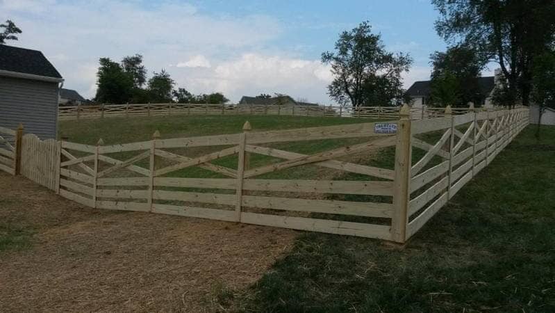 Wood Fence At Field — Fence Repair in Williamsport, MD