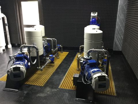 Water being pumped out using a pump  