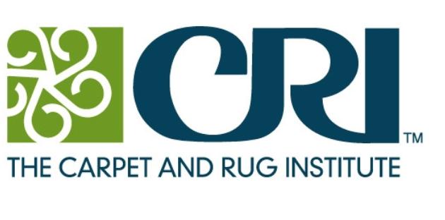 A blue and green logo for the carpet and rug institute