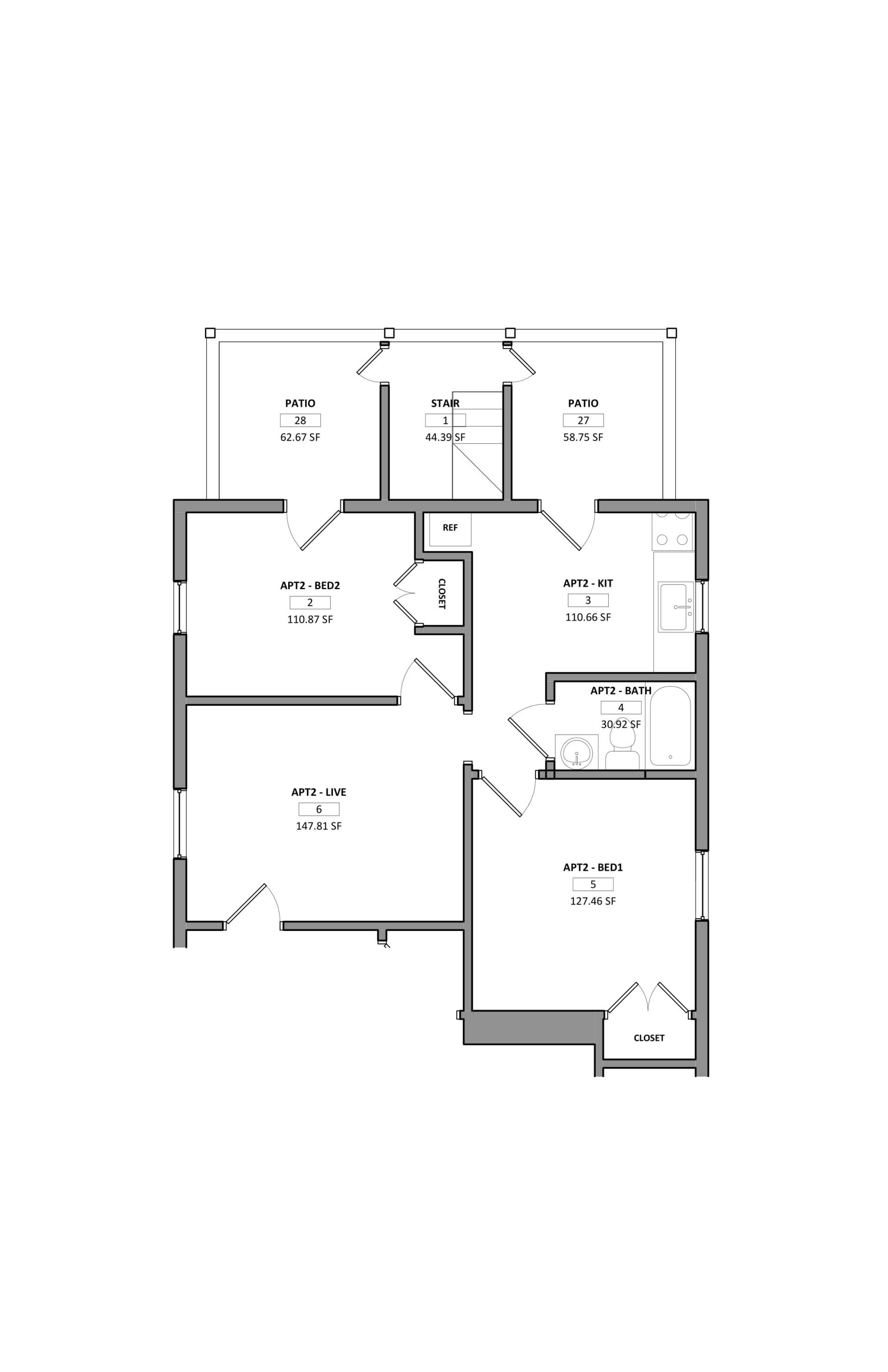 110-2 Stewart Ave Floorplan