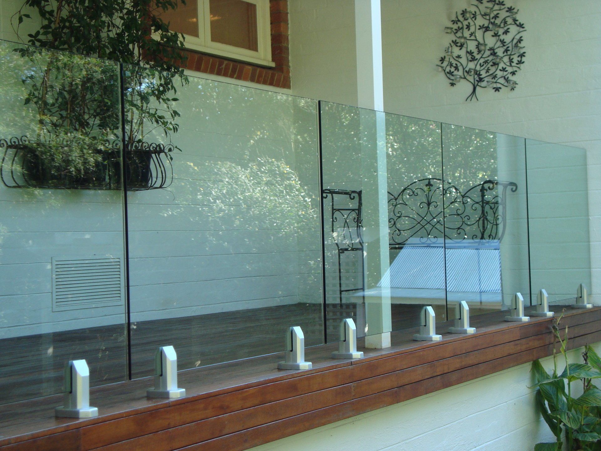 glass railing