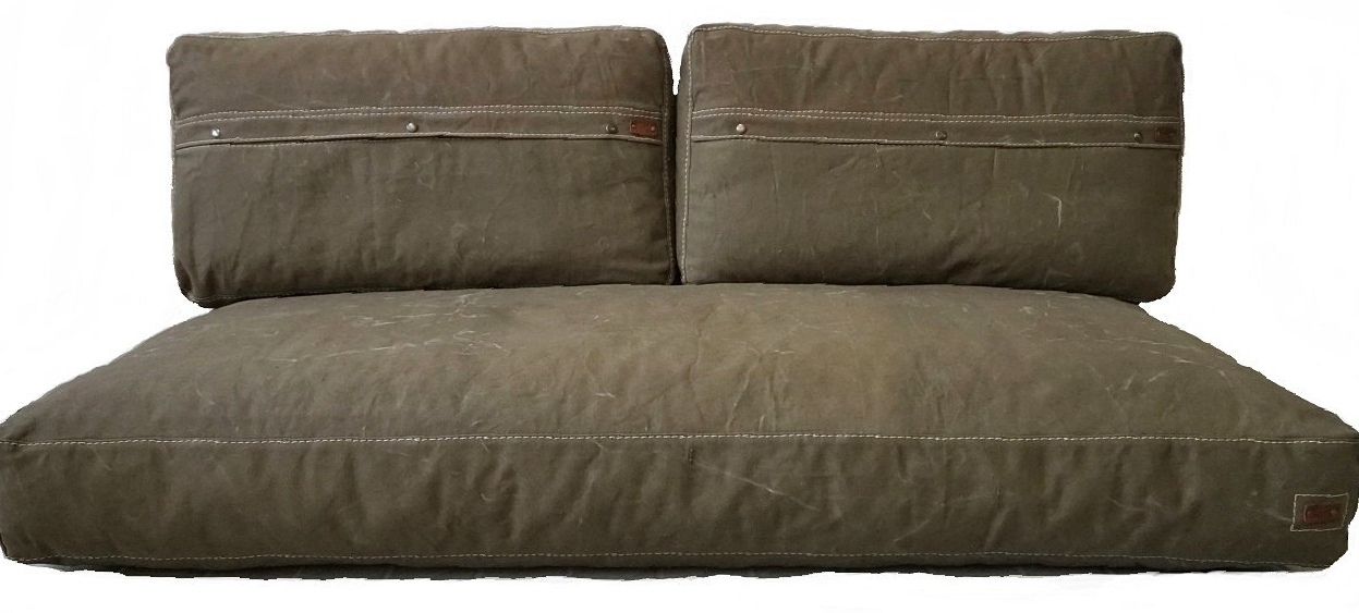 canvas lounge kussens - lounge kussens - pallet kussens -   matras kussen -  kussens op maat - matraskussen op maat