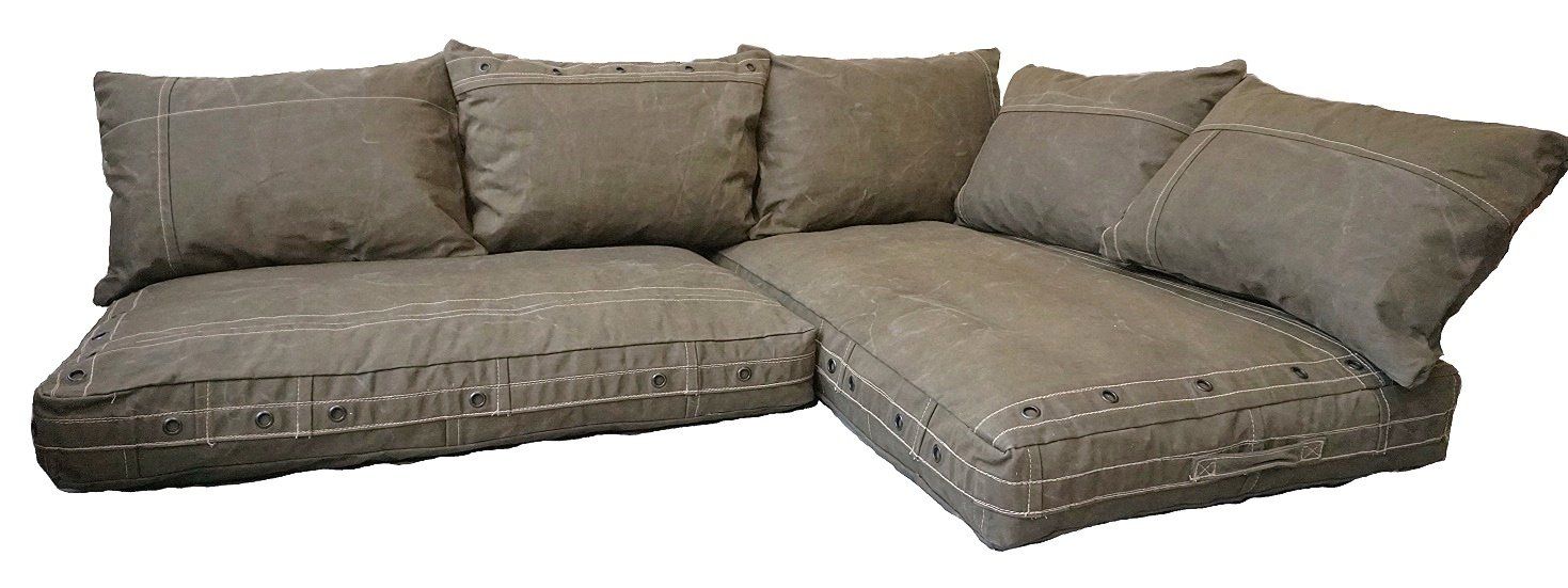 lounge kussens- pallet kussens - hoekbank - kussens op maat - canvas kussens - lounge kussens op maat - lounge matras