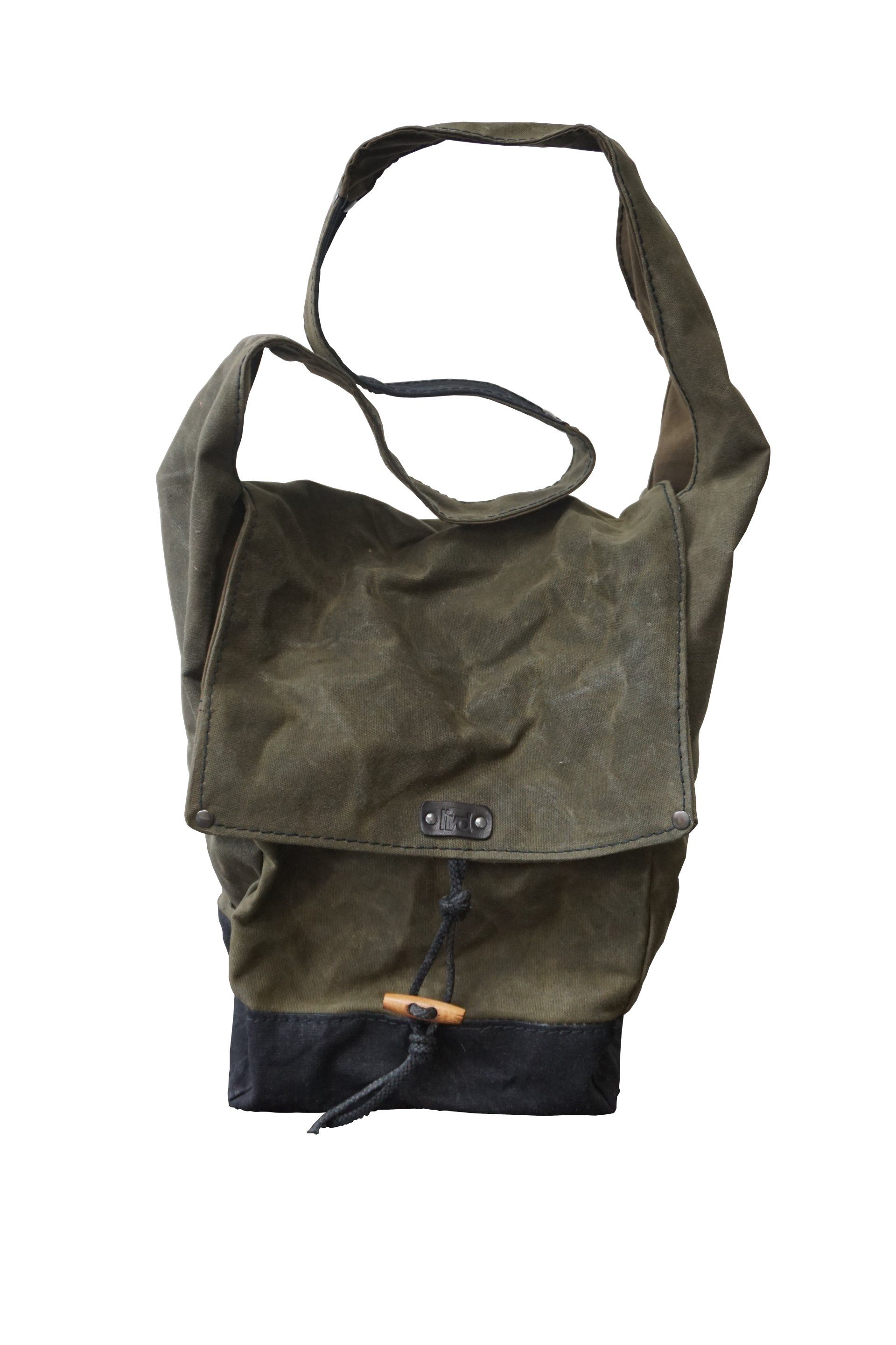 monk bag canvas tas - beewax