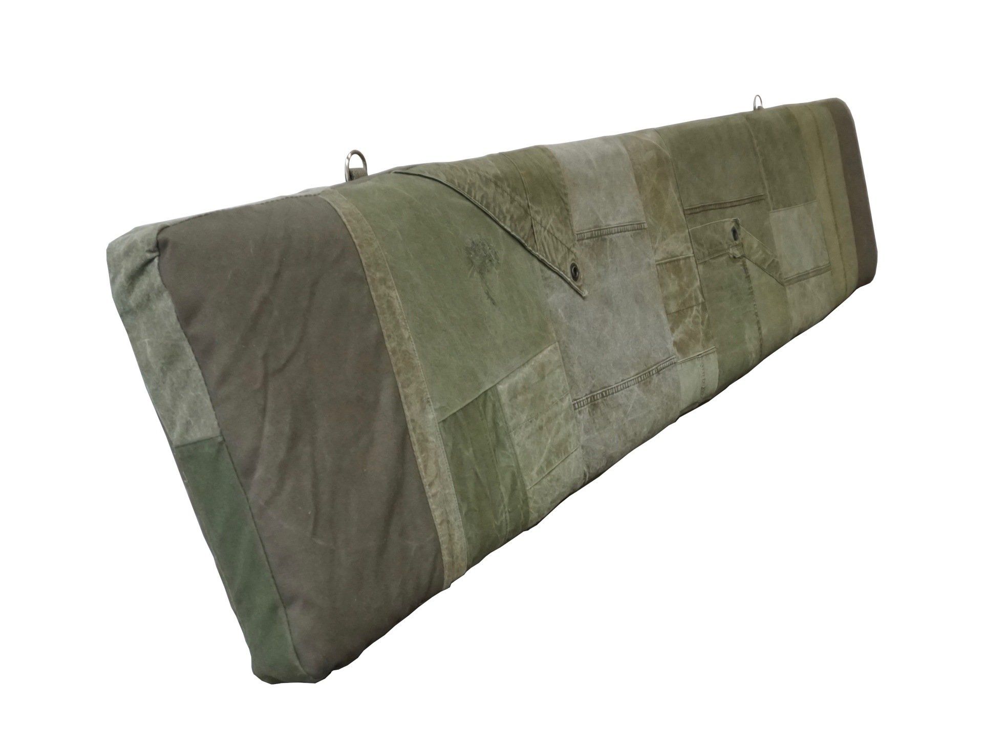 canvas kussen - lounge kussen - gerecycled legertentstof kussens - US army sheltertent - kussens op maat 