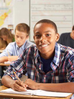 Kids learning in school - Cottage School, Boulder Colorado Kids learning in school - Cottage School, Boulder Colorado