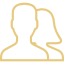 Two people, one with short hair and one with longer hair.