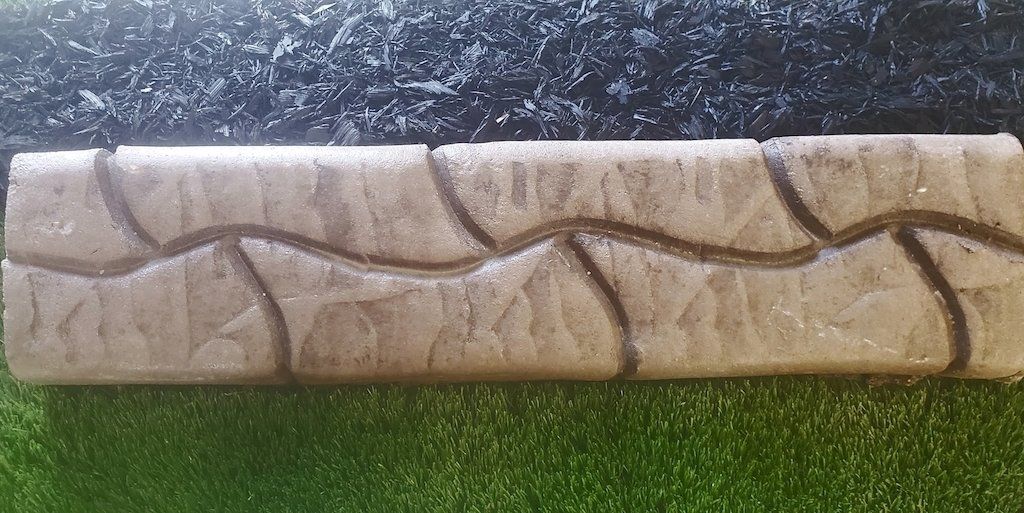 random rock stamp curbing projects
