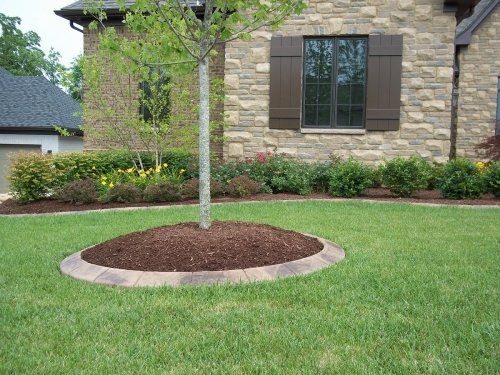 Landscape curbing in slate stone in southern indiana