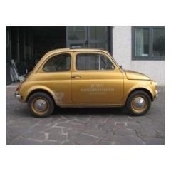 cinquecento con scritte removibili