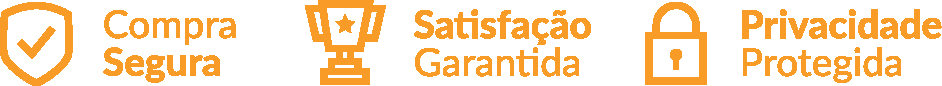 Compra segura: Seus dados pessoais de compra são protegidos. compra segura, garantia de satisfação e privacidade protegida