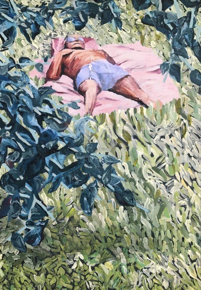 wallpaper hard wax natalia lewandowska @natalia.lew.andowska @natalia.lewandowska.art painting