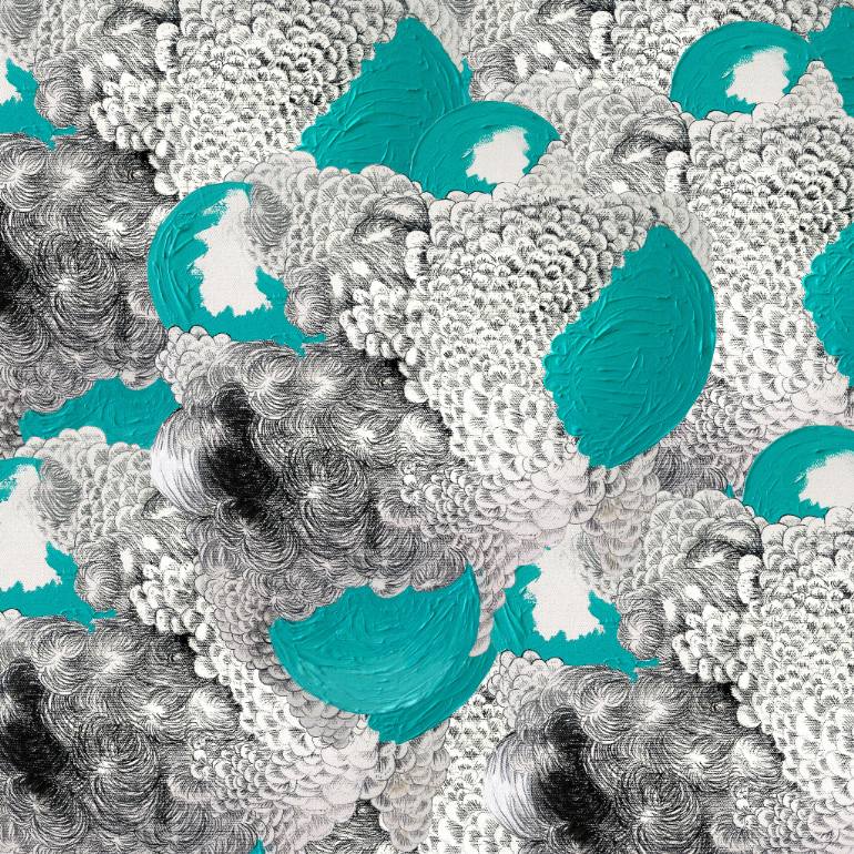 Hard Wax Wallpaper by Natalia Lewandowska © wallpaper hard wax natalia lewandowska @natalia.lew.andowska @natalia.lewandowska.art painting