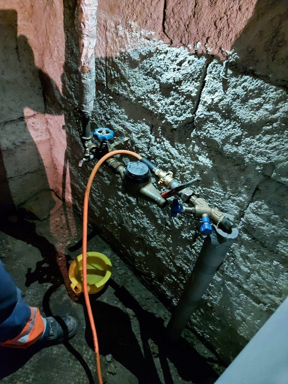 Fuite réseaux en pression canalisation