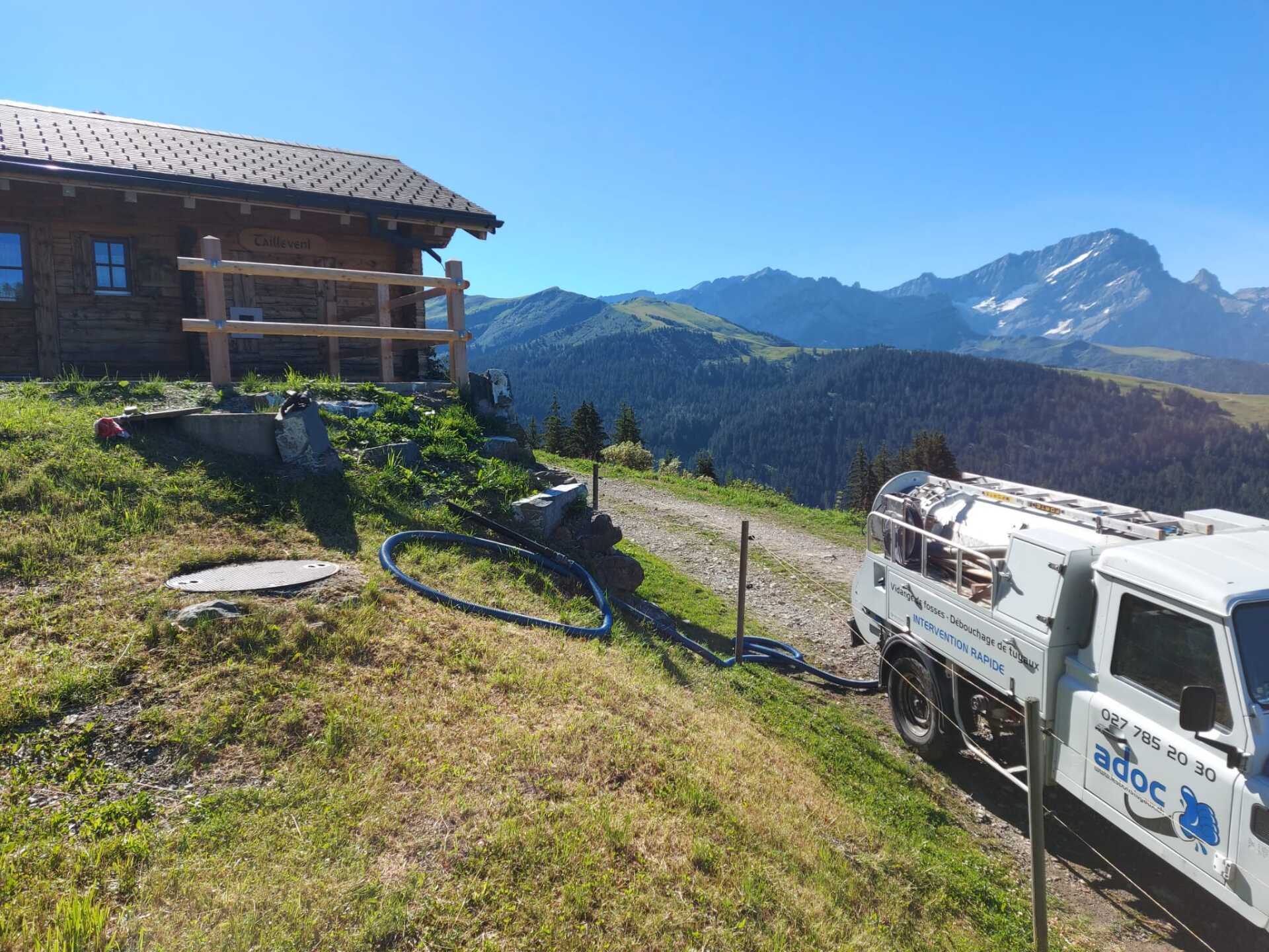 Vidange de fosses en Valais