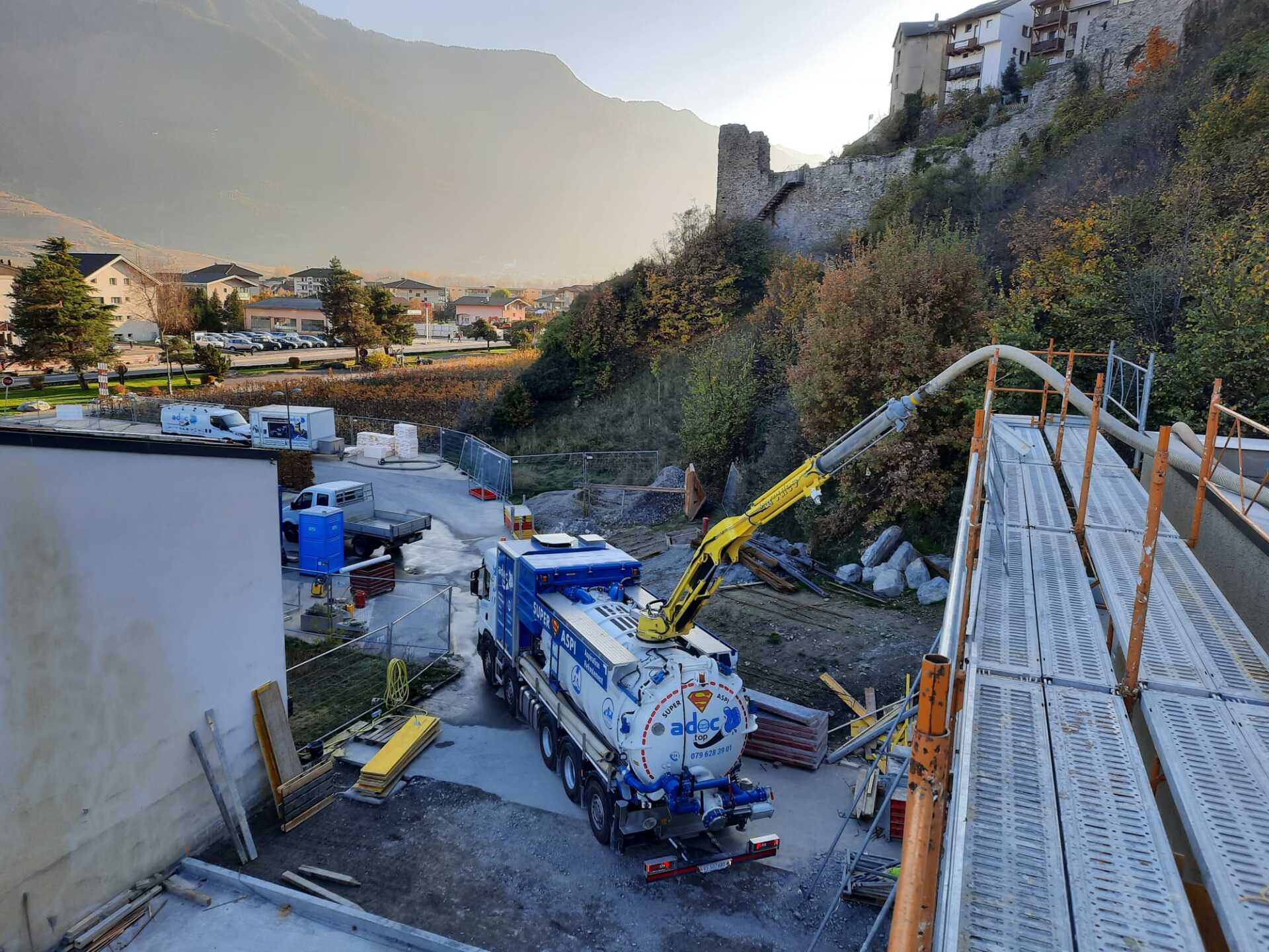 Aspirateur excavateur en Valais