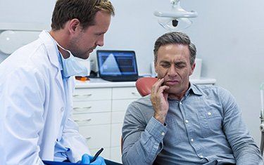 Preventative Dentistry — Man With Toothache in Kalamazoo, MI Preventative Dentistry — Man With Toothache in Kalamazoo, MI