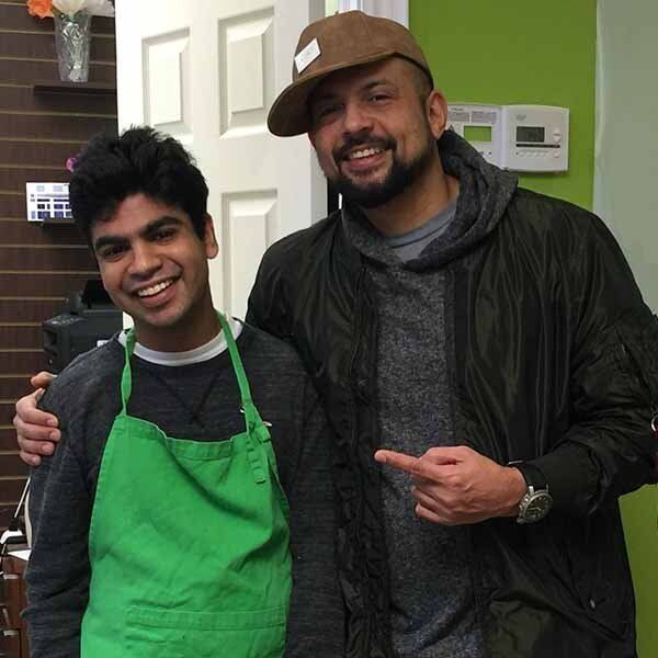 Sean Paul with Wayne Daffu at Wayne's Cup