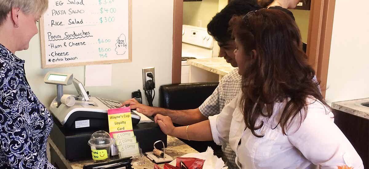 Volunteer helping out at Wayne's Cup