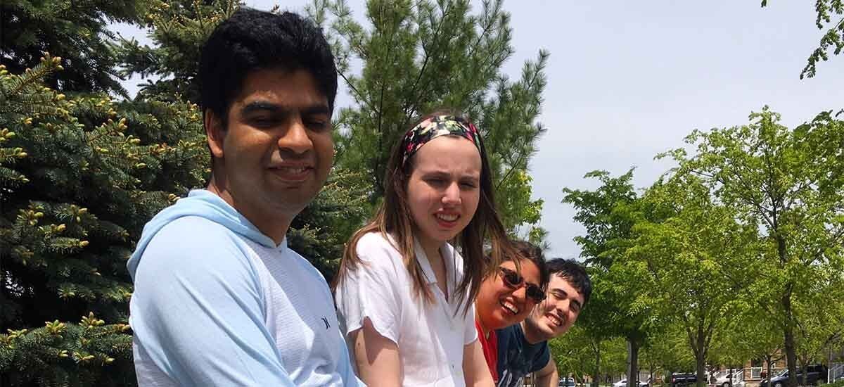 Wayne's Cup students enjoying the sunshine