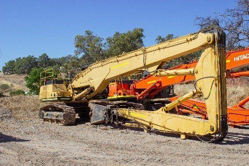 parked excavator