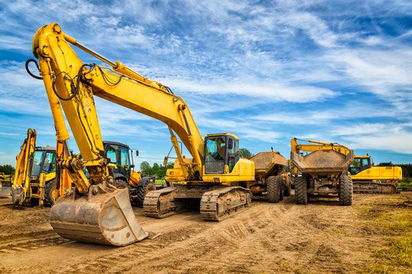 large yellow excavator