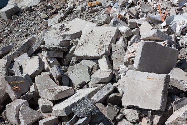pile of concrete