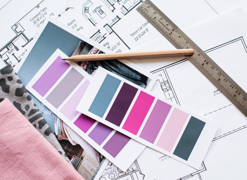 campioni di colori per arredamento
