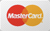 A close up of a mastercard logo on a white background.