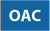 The word oac is written in white on a blue background.